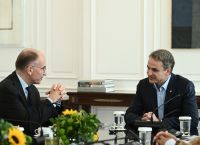 Μητσοτάκης: Συνάντηση με τον πρώην πρωθυπουργό της Ιταλίας, Ενρίκο Λέττα [vid]