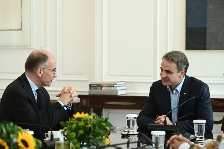 Μητσοτάκης: Συνάντηση με τον πρώην πρωθυπουργό της Ιταλίας, Ενρίκο Λέττα [vid]