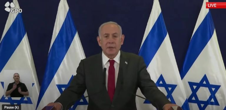 Διάγγελμα Νετανιάχου: Η μοίρα μας κρέμεται από μια κλωστή – Η Χαμάς χειρότερη του ISIS [vid]