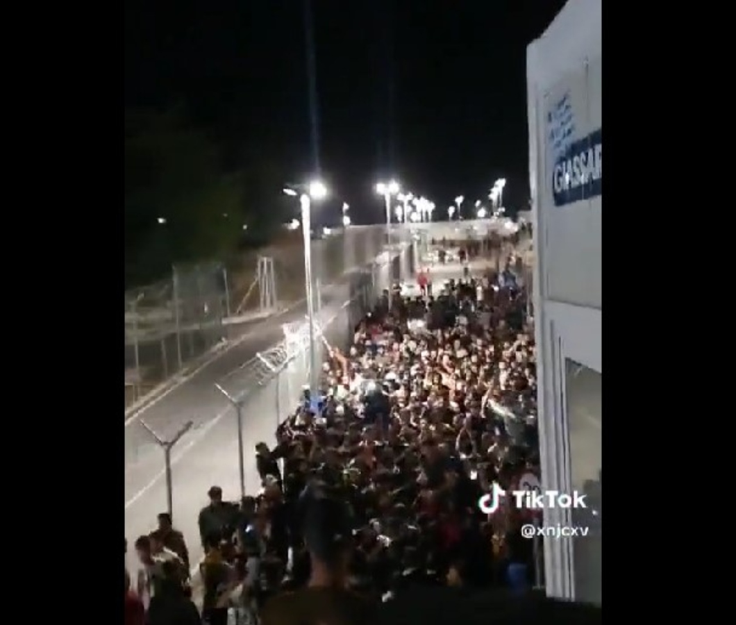 Ένταση στη δομή της Σάμου: Συγκέντρωση μεταναστών υπέρ της Παλαιστίνης [vid]