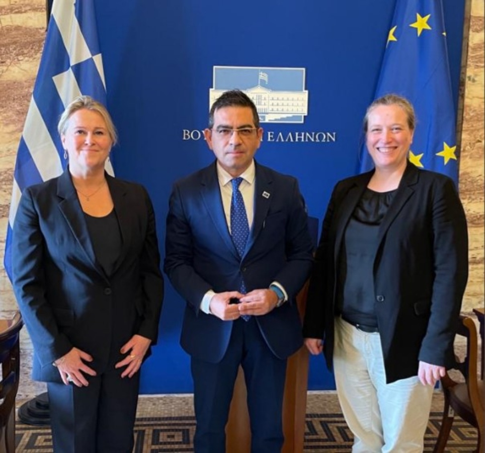 Συνάντηση του Βουλευτή Επικρατείας ΝΔ κ. Γιώργου Σταμάτη με την Αρχηγό της Αστυνομίας της Ισλανδίας