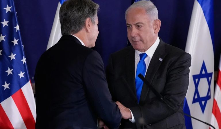 Σε καταφύγιο Μπλίνκεν και Νετανιάχου εν μέσω σειρήνων στο Τελ Αβίβ [vid]