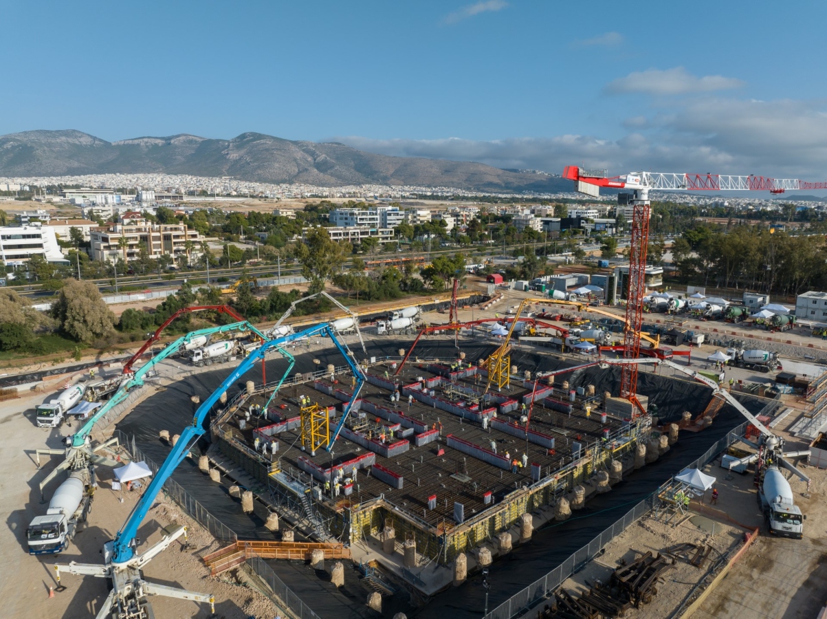 Ολοκληρώθηκε η θεμελίωση του Riviera Tower με τη μεγαλύτερη,συνεχούς διάρκειας,σκυροδέτηση στην Ελλάδα
