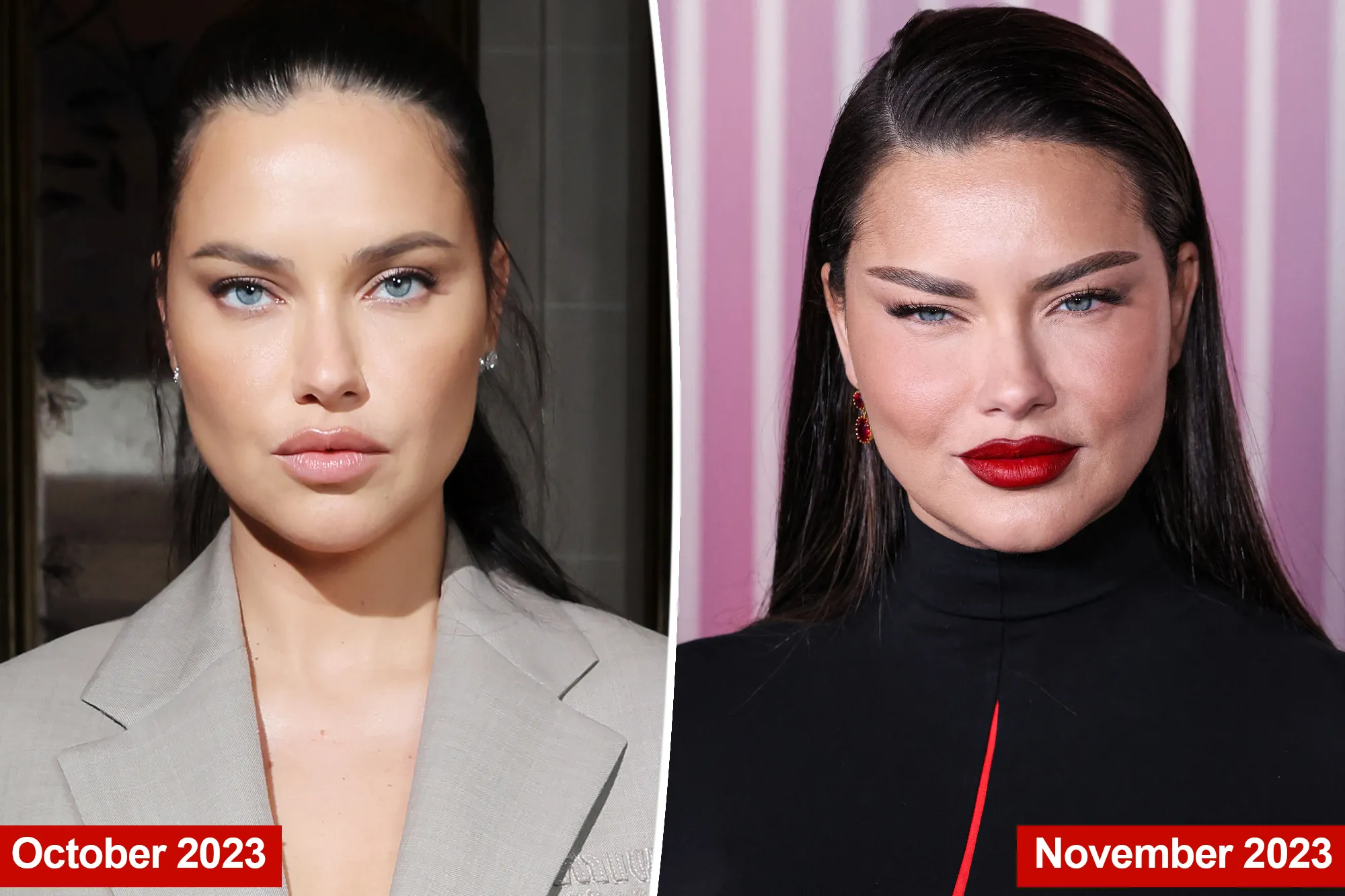 Η Adriana Lima σπάει τη σιωπή για τα σχόλια του κόσμου προς το αγνώριστο πρόσωπό της