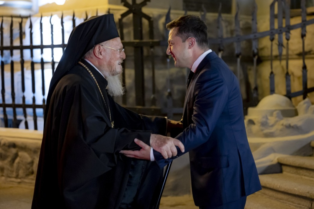 Επικοινωνία Ζελένσκι με Πατριάρχη Βαρθολομαίo