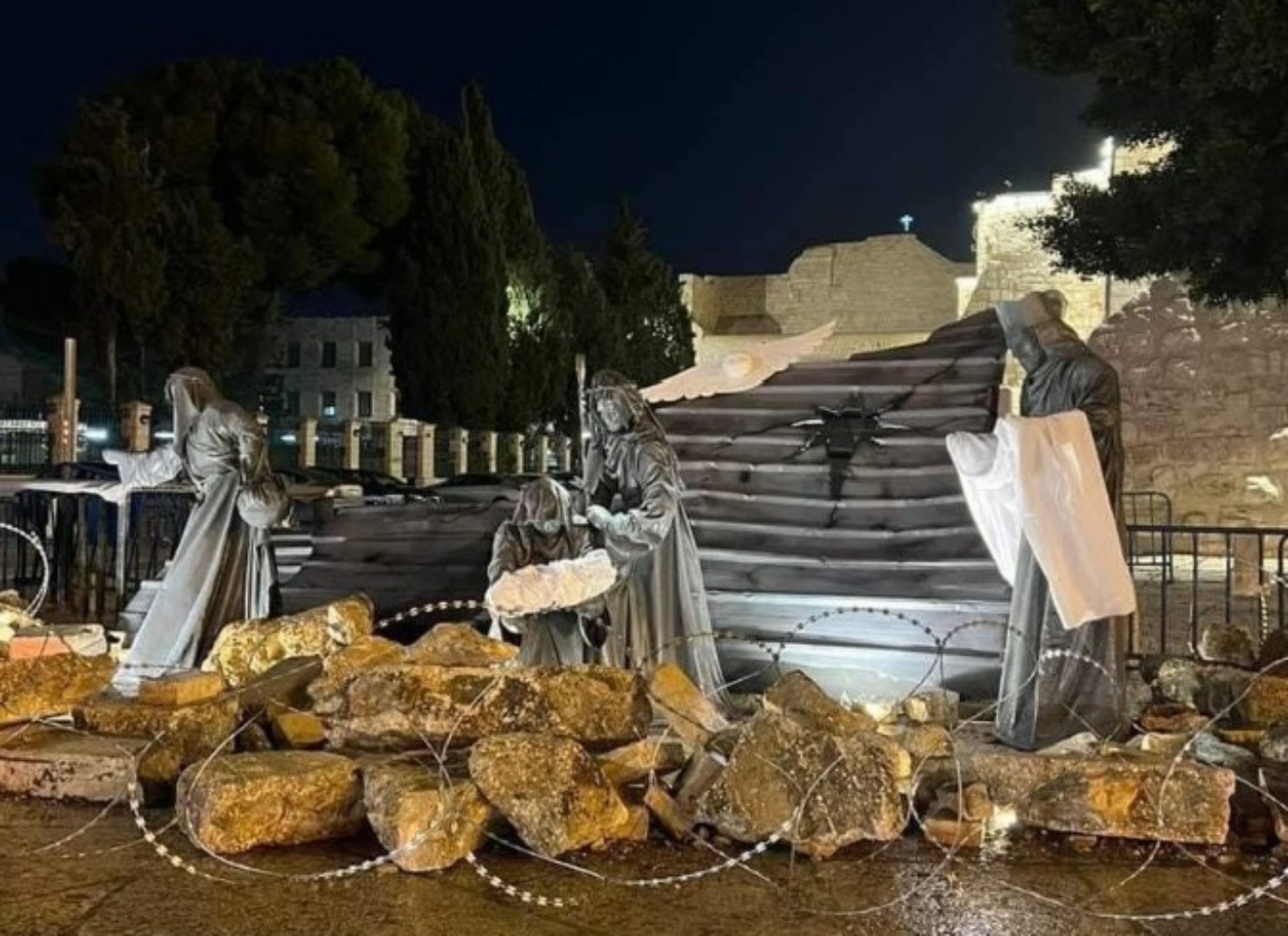 Ακυρώθηκαν οι εκδηλώσεις για τα Χριστούγεννα στη Βηθλεέμ λόγω της ανθρωπιστικής τραγωδίας στη Γάζα
