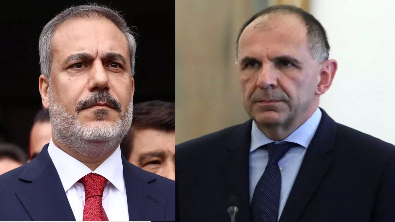 Σε καλό κλίμα η συνάντηση του Γεραπετρίτη με τον Χακάν Φιντάν [vid]
