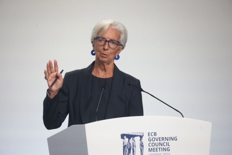 Κριστίν Λαγκάρντ: Καμία συζήτηση στο Δ.Σ. για μείωση των επιτοκίων