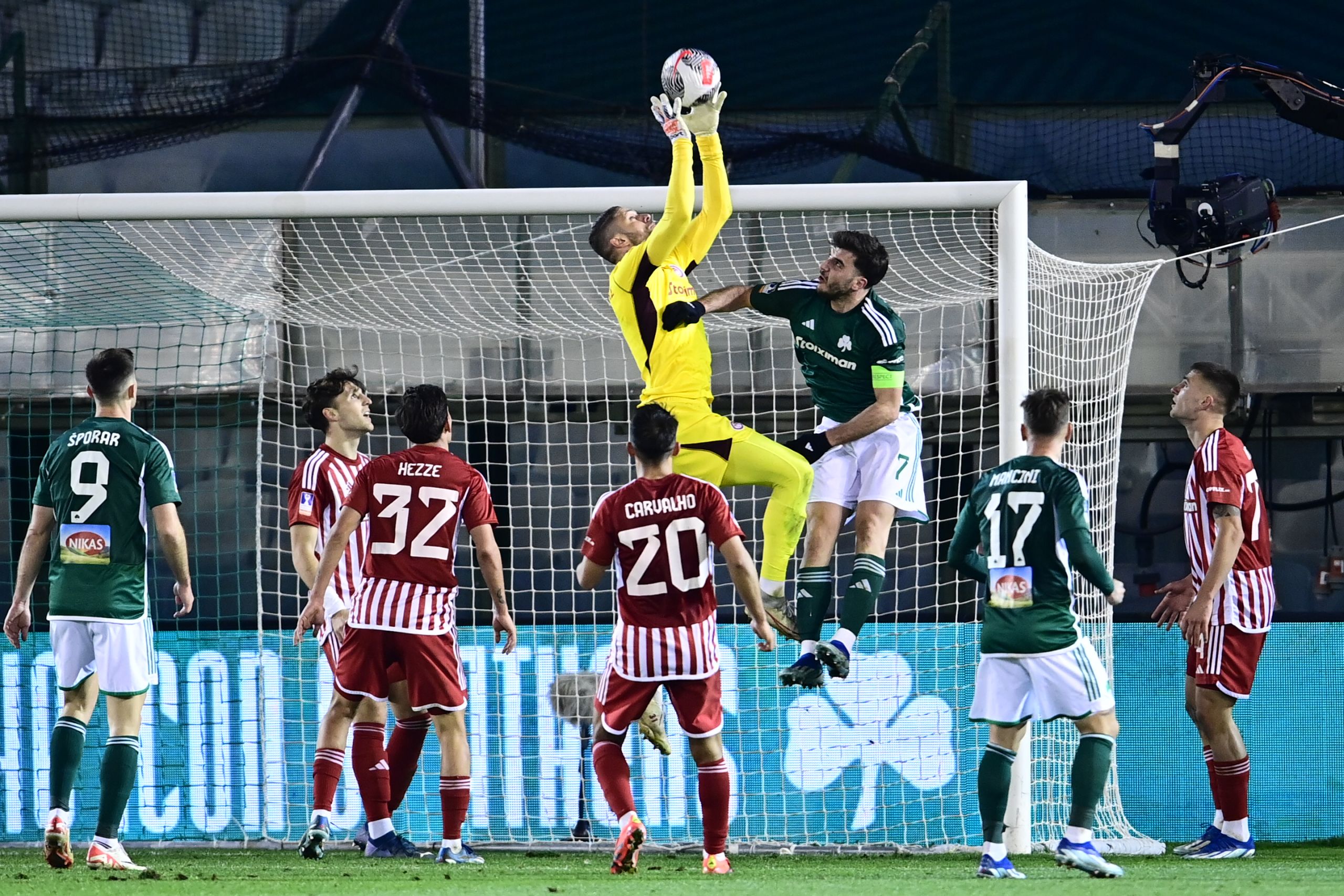 Παναθηναϊκός – Ολυμπιακός: 1-1 έληξε με την καρφωτή κεφαλιά του Ιωαννίδη