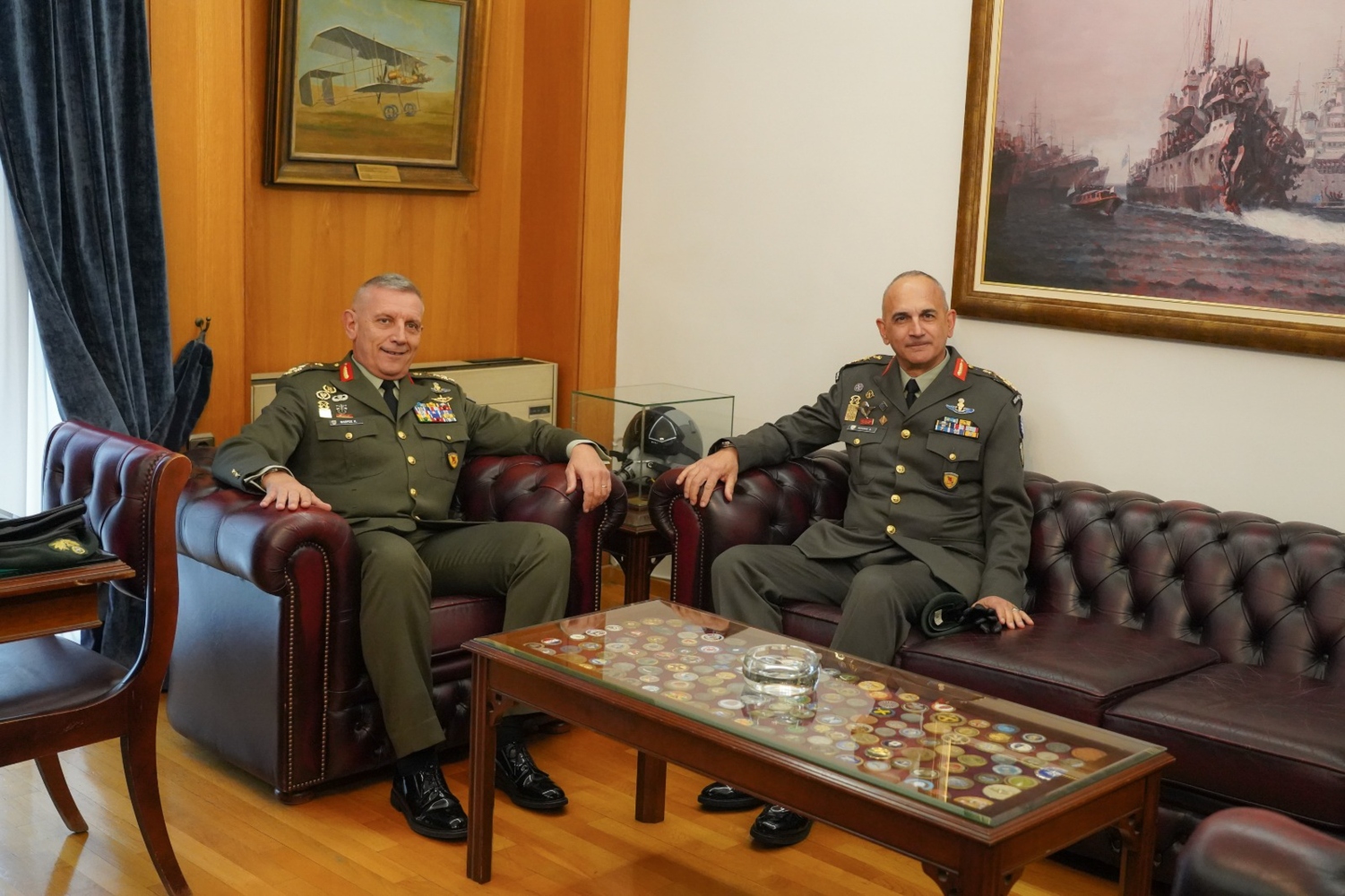 Η Επίσημη υποδοχή του νέου Αρχηγού ΓΕΕΘΑ, Δημήτρη Χούπη στο στρατόπεδο ”Παπάγου”