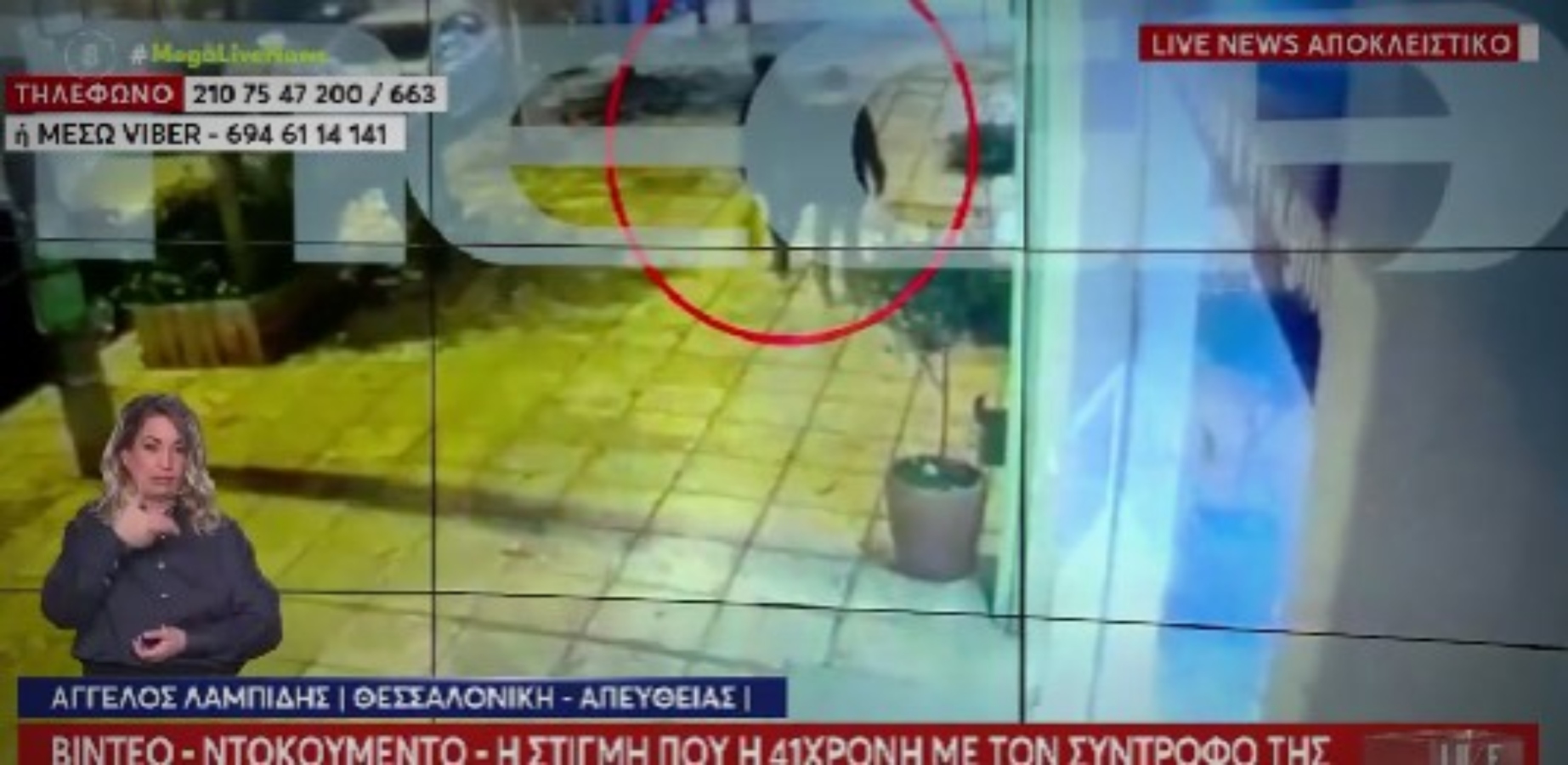 Θεσσαλονίκη: Βίντεο λίγο πριν τη δολοφονία της 41χρονης εγκύου – Ήταν χέρι – χέρι [vid]