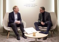 Νταβός: Με τον πρόεδρο της Microsoft συναντήθηκε ο Μητσοτάκης