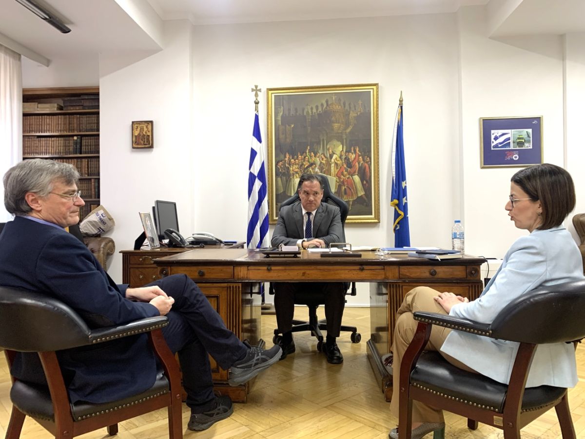 Συνάντηση Γεωργιάδη και Αγαπηδάκη με τον Σωτήρη Τσιόδρα για τον κορωνοϊό