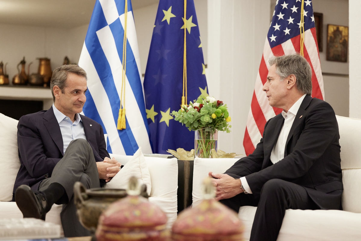 Ολοκληρώθηκε η συνάντηση Μητσοτάκη – Μπλίνκεν