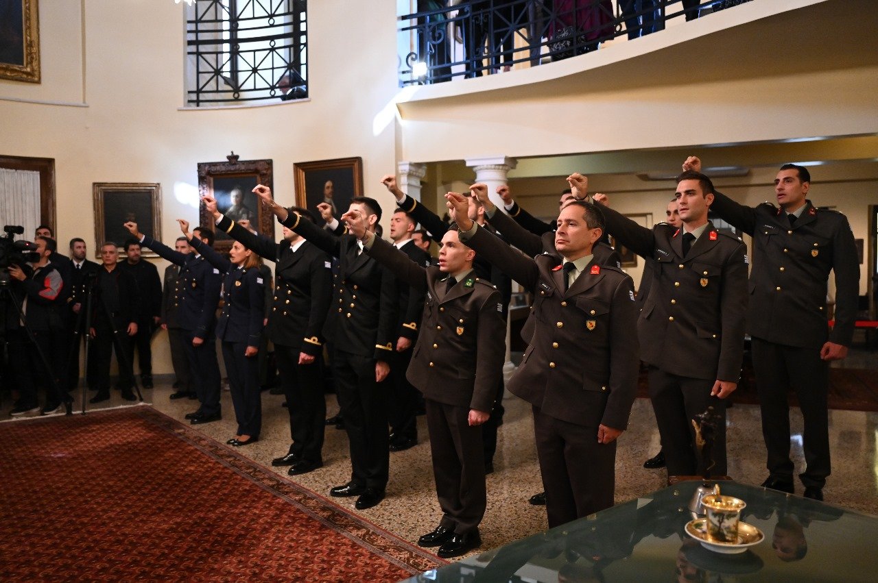 Greek Olympic Athletes Sworn in as Military Officers