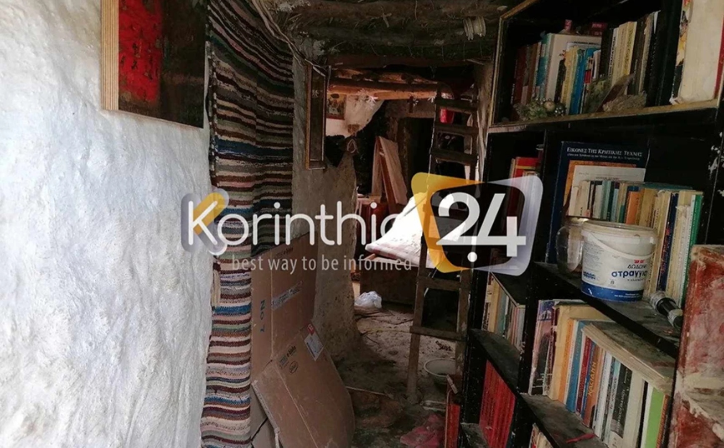 Αυτό είναι το λαγούμι στο οποίο ζούσε η οικογένεια στην Κόρινθο – Είχαν σκάψει τούνελ 30 μέτρων