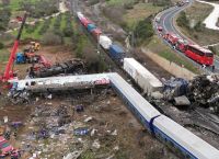 Names of Tempe train crash victims written on Syntagma square erased