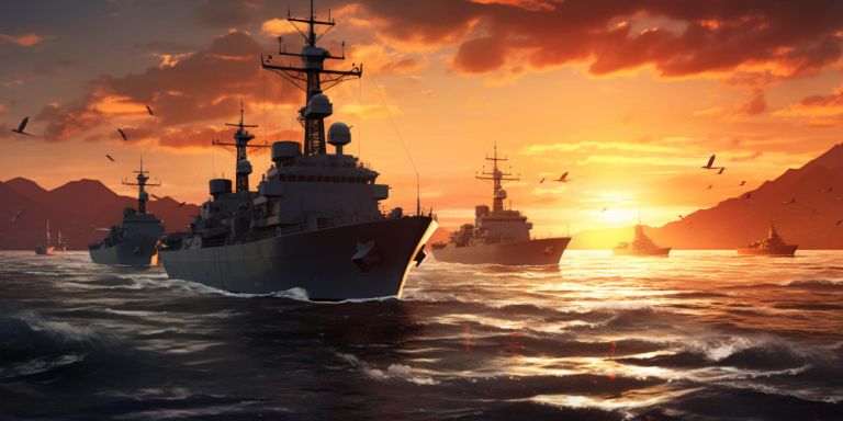 Greek frigate Hydra fires against military drones