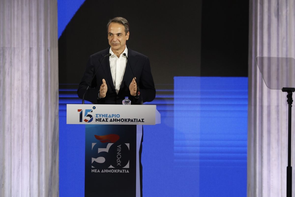Συνέδριο ΝΔ-Μητσοτάκης: Η ΝΔ έβαλε τη χώρα στην Ευρώπη, την κράτησε όταν κινδύνευσε [vid]
