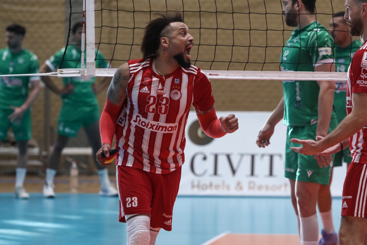 Παναθηναϊκός – Ολυμπιακός 0-3: «Έσπασε» την έδρα και απέκτησε πλεονέκτημα