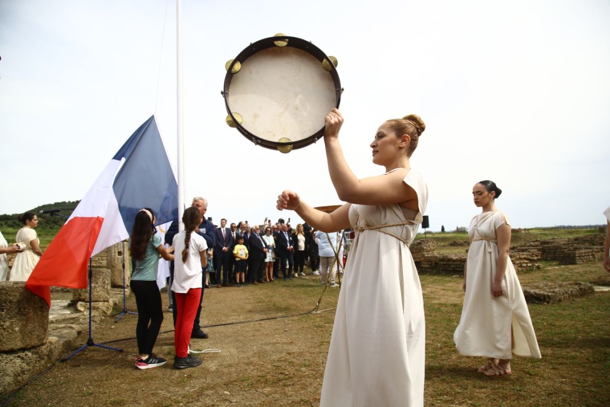 Paris 2024 Olympics torch lit in ancient Olympia