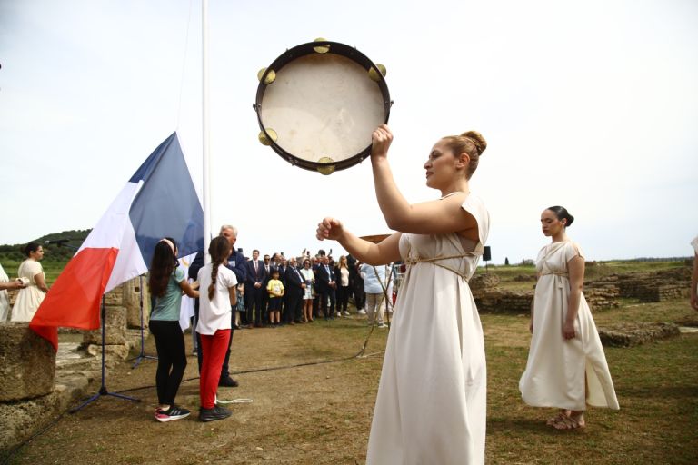 Paris 2024 Olympics torch lit in ancient Olympia