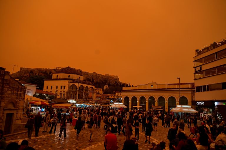 Σκόνη σήμερα: Δορυφορική εικόνα από το φαινόμενο «Minerva Red» [vid]