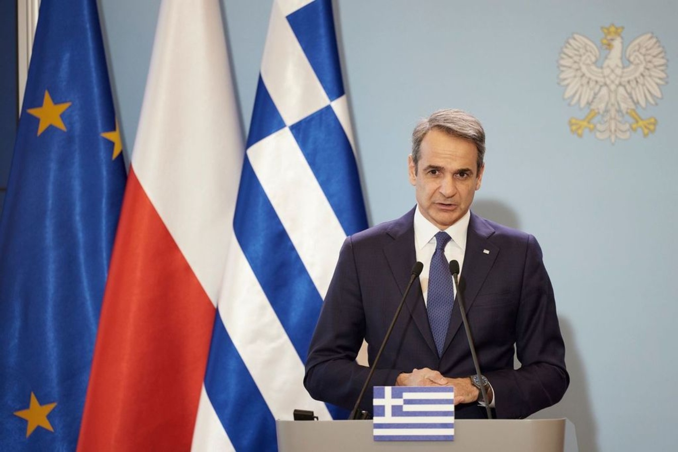 Μητσοτάκης στην Πολωνία: «Να υπερασπιστούμε τα σύνορά μάς, τα εθνικά και τα ευρωπαϊκά»