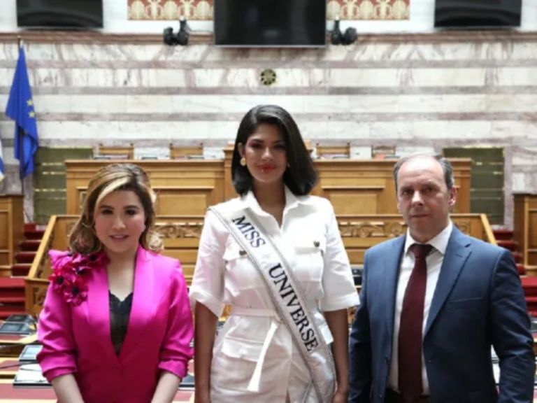 Miss Universe Visits Greek Parliament and Cultural Sites