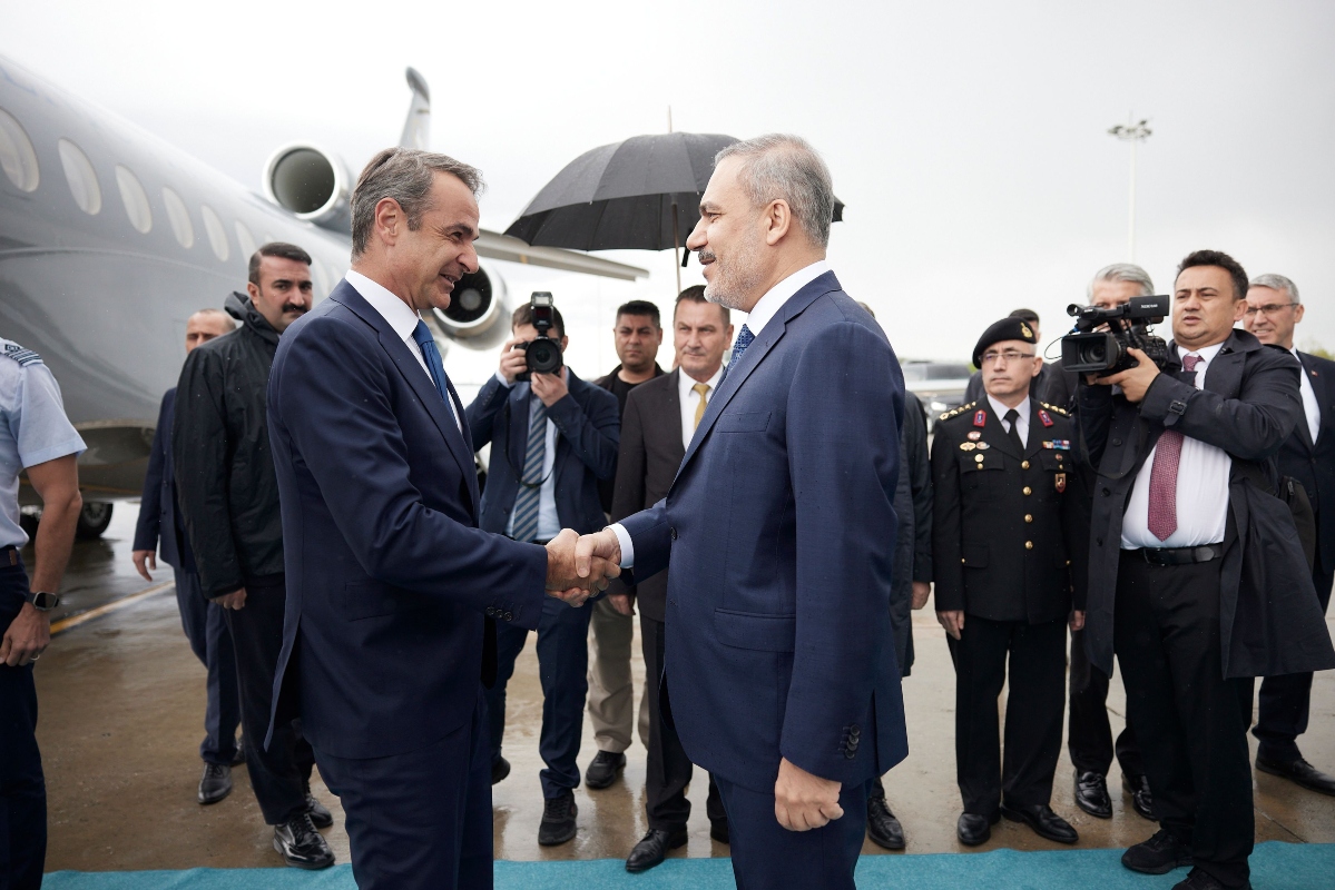 Έφτασε στην Άγκυρα ο Μητσοτάκης για τη συνάντηση με τον Ερντογάν [vid]