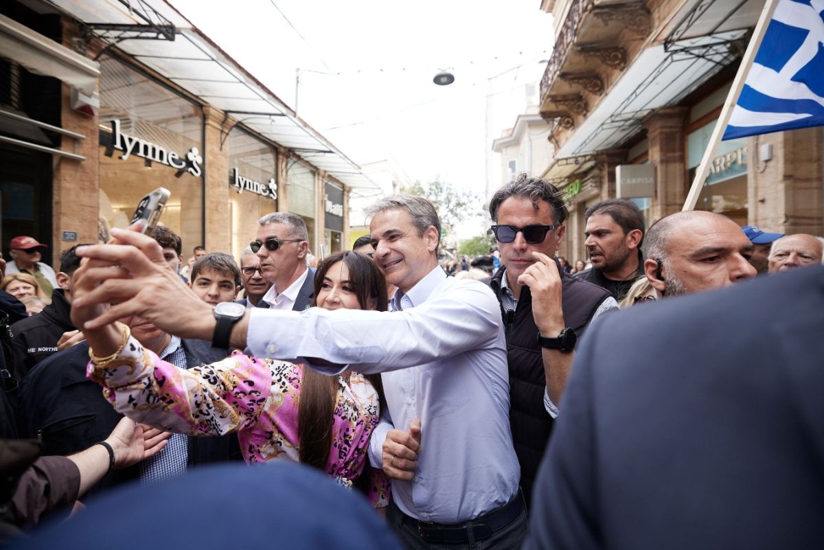 Μητσοτάκης στη Χίο: Η πολιτική σταθερότητα το διακύβευμα των ευρωεκλογών