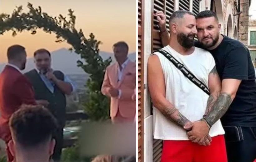 Ο Γρηγόρης Αρναούτογλου ήταν ο κουμπάρος στο γάμο του Σπύρου Στεφανουδάκη και του Γιάννη Τράκα