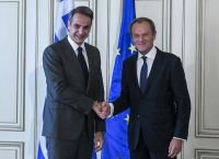 Τουσκ: Χρειαζόμαστε κοινή ευθύνη για την ασφάλειά μας – Γι’ αυτό και η πρωτοβουλία με Μητσοτάκη για αεράμυνα