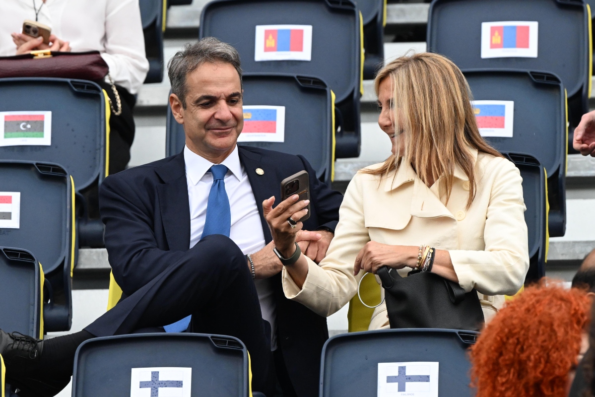 Ο Κυριάκος Μητσοτάκης παρακολούθησε με την Μαρέβα Γκραμπόφσκι την έναρξη των Ολυμπιακών Αγώνων