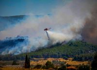 Φωτιά στην Εύβοια: Τρία μηνύματα του 112 – Ισχυροί άνεμοι δυσκολεύουν το έργο της Πυροσβεστικής