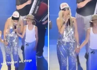 Άννα Βίσση: Τραγούδησε έχοντας στη σκηνή τα εγγόνια της, Νίκο και Νέστορα