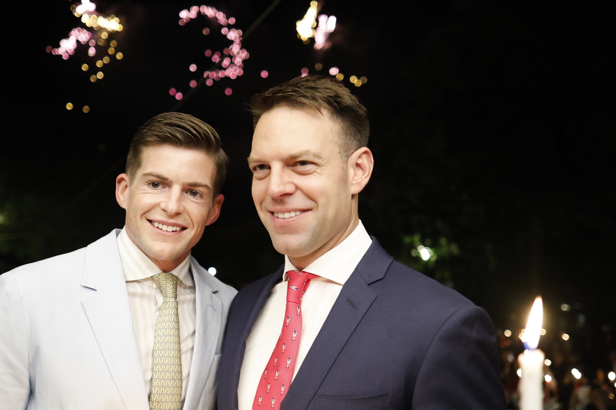 Stefanos Kasselakis and Tyler Macbeth’s Enchanting Wedding at the Botanical Park of Platanias