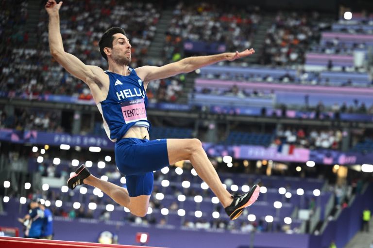 Miltiadis Tentoglou joins Carl Lewis as the only man with consecutive Olympic long jump golds
