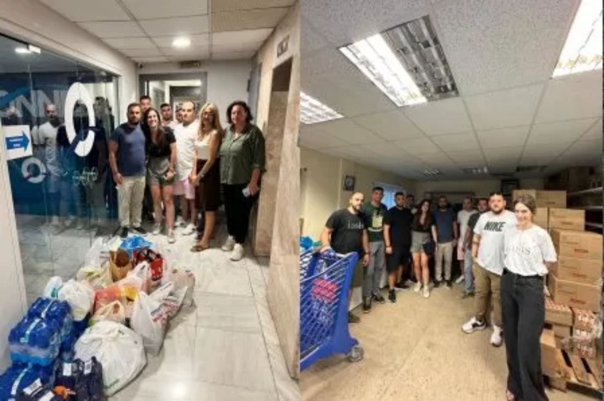 ΟΝΝΕΔ: Συλλογή και παράδοση ειδών πρώτης ανάγκης από κοινού με τη ΔΑΠ προς τους πυρόπληκτους