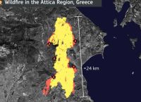Φωτιά στην Αττική – Copernicus: Εικόνες καταστροφής κατέγραψε δορυφόρος – Στα 24 χλμ το πύρινο μέτωπο