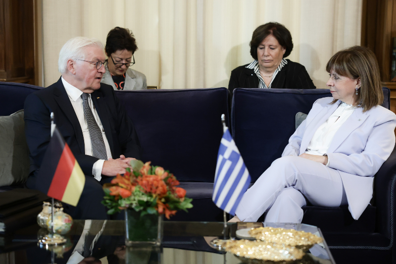 Θέμα γερμανικών αποζημιώσεων έθεσε η Κ. Σακελλαροπούλου στον πρόεδρο της Γερμανίας – Φρ. Β. Σταϊνμάιεραν