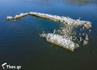 Λίμνη Βόλβη: Αναδύθηκε από τα νερά της ένα Βυζαντινό κάστρο