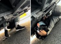Βίντεο-ντοκουμέντο με μετανάστες κάτω από λεωφορείο –«Δείτε εδώ πού σφήνωσε ο άνθρωπος για να πάει Ελλάδα»