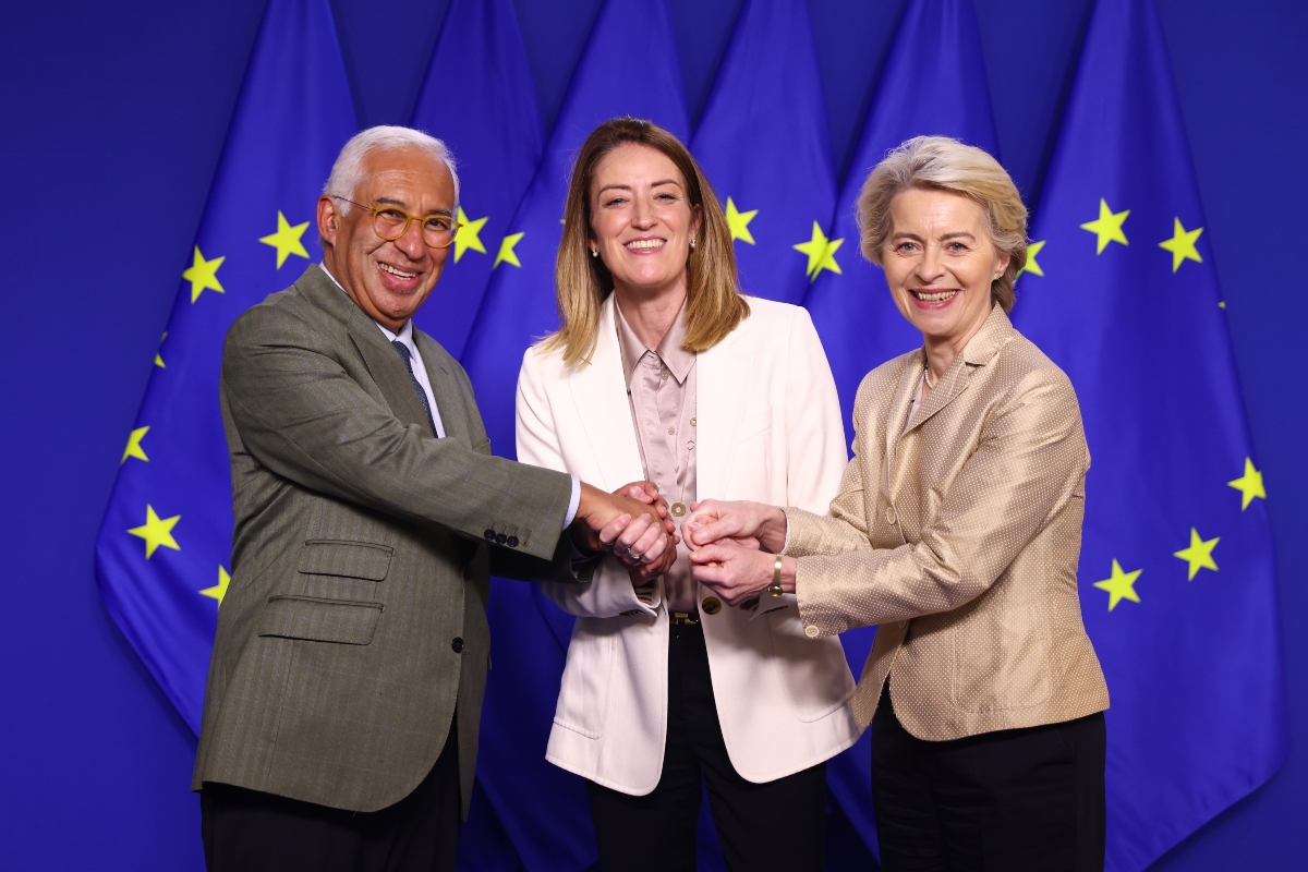 Μέτσολα, φον ντερ Λάιεν, Κόστα: Συμβολική βόλτα σε πάρκο των Βρυξελλών