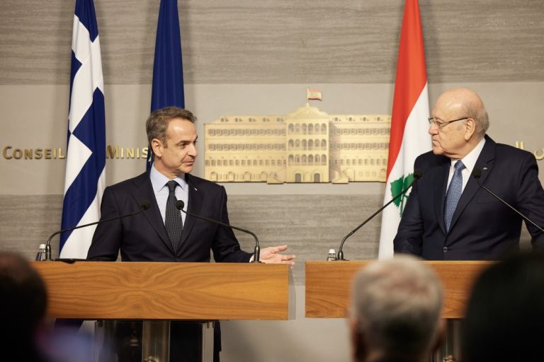 Μητσοτάκης:Ιστορικοί οι δεσμοί φιλίας μας με το Λίβανο-Η πρώτη αχτίδα ελπίδας η συμφωνία κατάπαυσης του πυρός