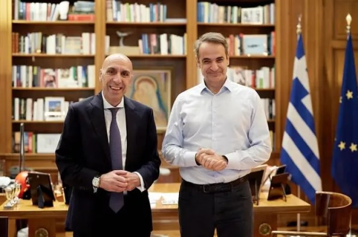 Συνάντηση Μητσοτάκη με τον πρόεδρο του ΕΒΕΑ Μπρατάκο στο Μαξίμου – Τι συζήτησαν