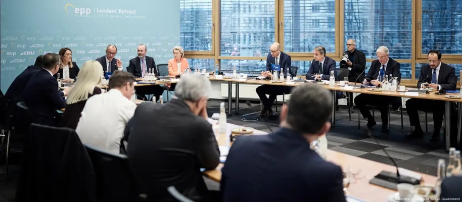 Μητσοτάκης και Χριστοδουλίδης στο Βερολίνο για τον Μερτς [vid,pics]