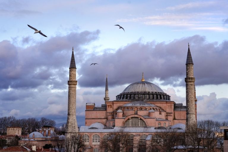 British Britain First Leader Posts Image of Hagia Sophia with Greek Soldiers in front