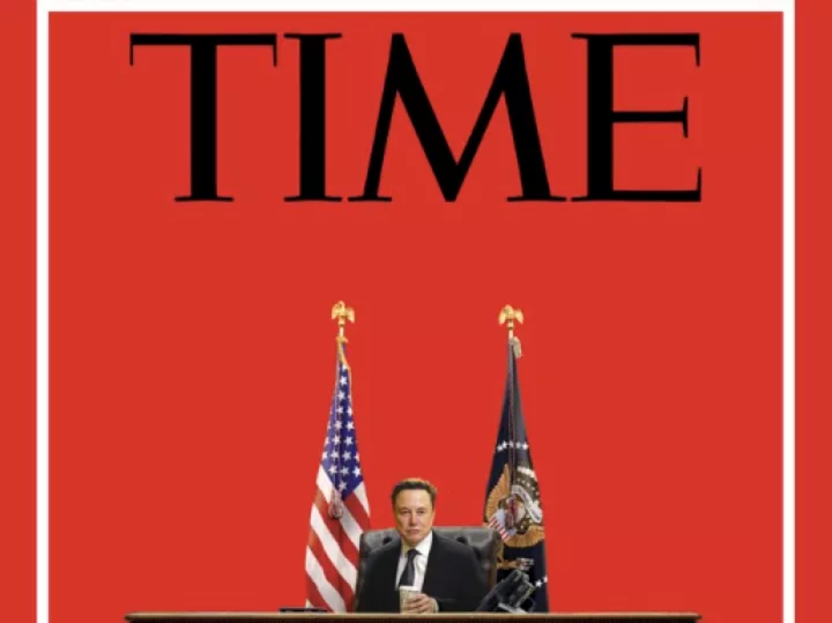 Το Time παρουσιάζει τον Μασκ σε εξώφυλλο να κάθεται στο γραφείο του προέδρου των ΗΠΑ
