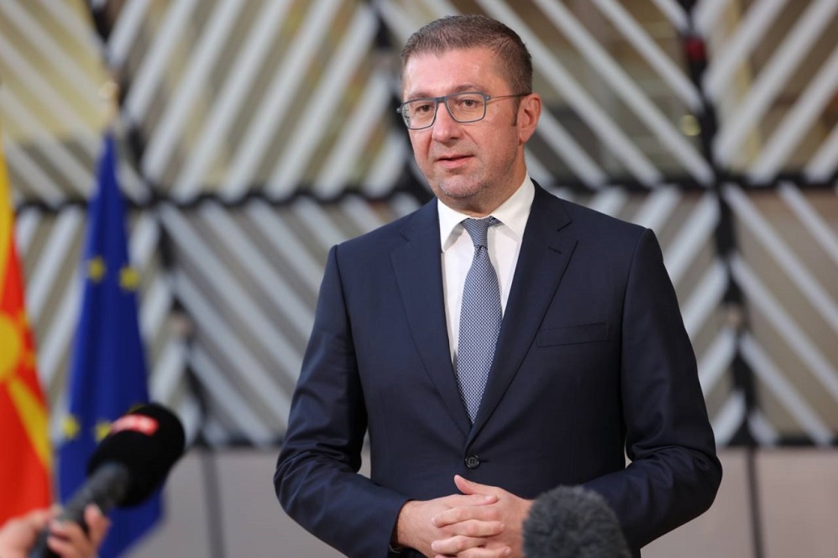Θέμα μακεδονικής γλώσσας έθεσε ο Χρ. Μίτσκοσκι, αν και αποκάλεσε τη χώρα του με τη συνταγματική της ονομασία